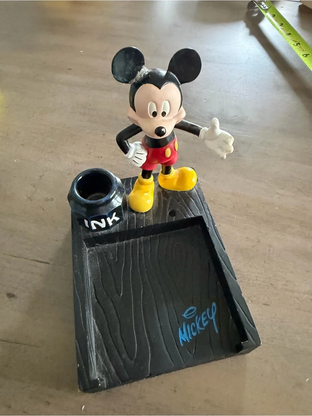 Vintage Disney Parks Mickey Mouse Desk Organizer Pen Holder Walt Disney